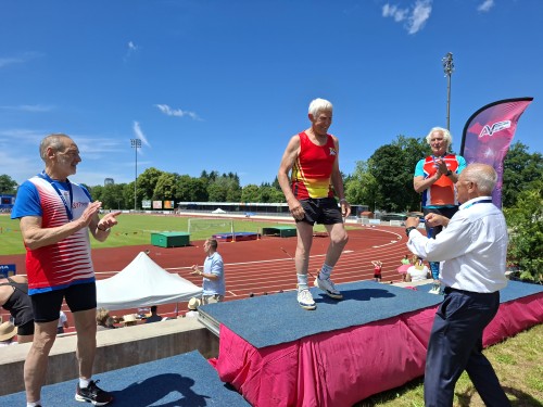 Jean lors des Championnats de France Masters